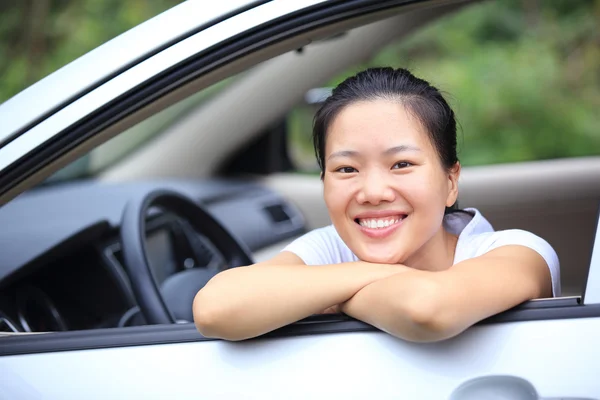 Driver in the car — Stock Photo, Image