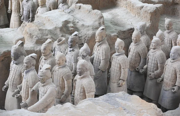 Guerreros restaurados de Terra Cotta — Foto de Stock