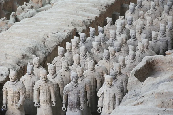 Restored Terra Cotta Warriors — Stock Photo, Image