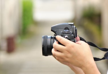 kadın fotoğrafçı çekimi fotoğraf