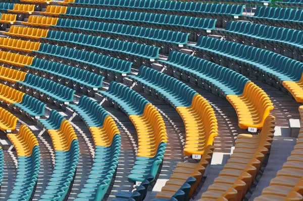 Sedadla na stadionu — Stock fotografie