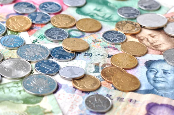 Chinese currencies — Stock Photo, Image