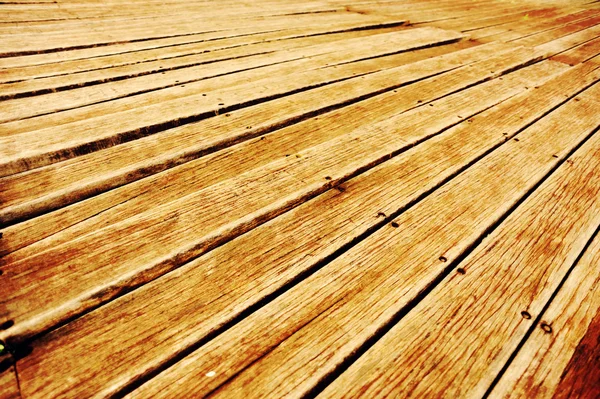 Grunge wood deck — Stock Photo, Image