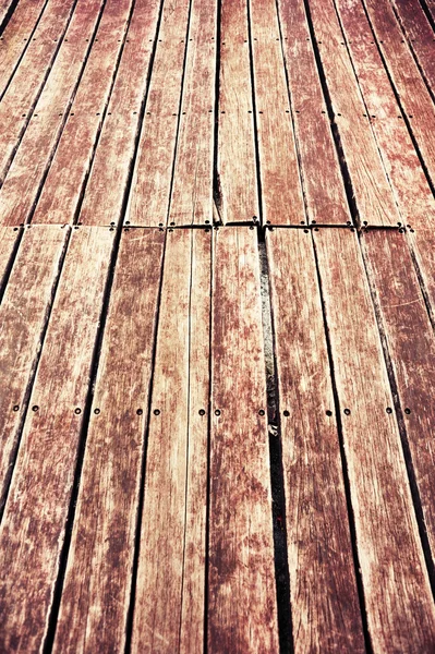 Grunge wood deck — Stock Photo, Image