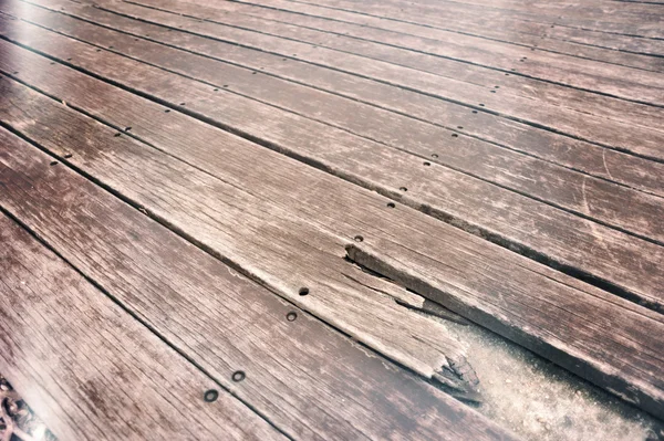 Grunge wood deck — Stock Photo, Image