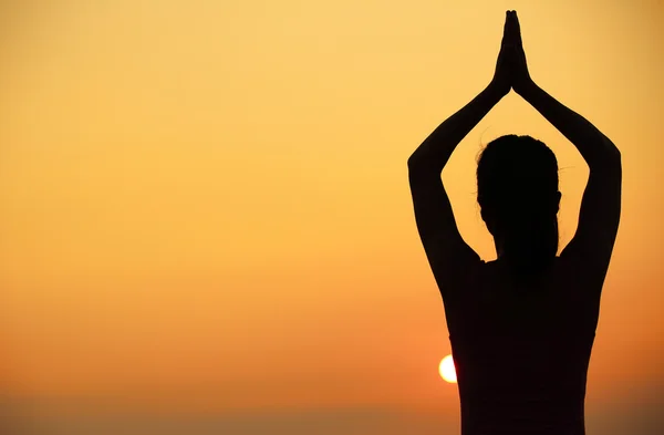 Ioga mulher meditação — Fotografia de Stock