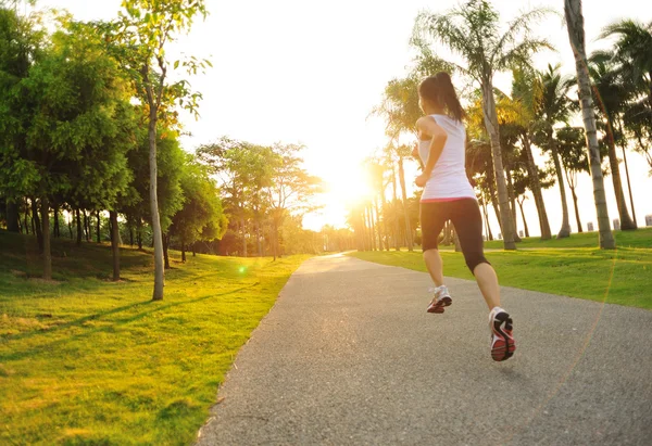 Runner athlete running on road — Stock Photo, Image