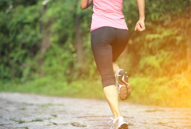 tropikal Parkı'nda çalışan runner atlet
