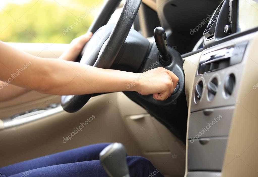 Driver starting the car — Stock Photo © lzf 47396907