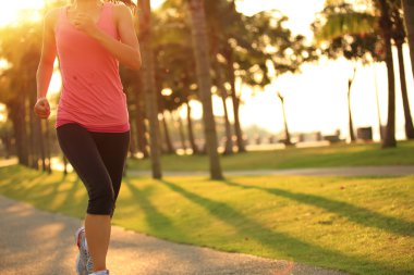 tropikal Parkı'nda çalışan runner atlet