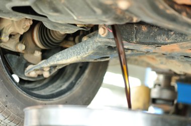 kullanılmış motor yağı çizmek