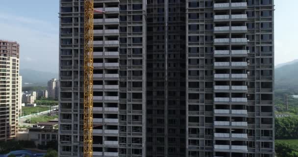 Vista Local Construção Apartamento Vários Andares China — Vídeo de Stock