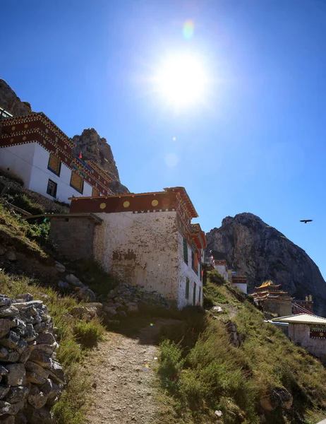 Landskap Zizhu Tempel Tibet Kina — Stockfoto