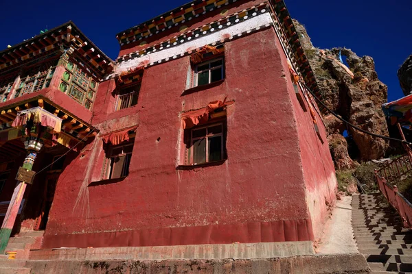 Landskap Zizhu Tempel Tibet Kina — Stockfoto