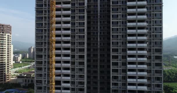Вид Многоэтажного Жилого Дома Китае — стоковое видео