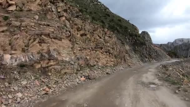 Водіння Автомобіля Гірській Дорозі — стокове відео