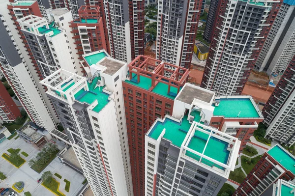 Aerial View Multistory Apartment China — Stock Photo, Image