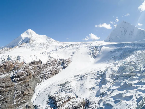 Vista Aérea Del Glaciar Fósil Tíbet China — Foto de Stock