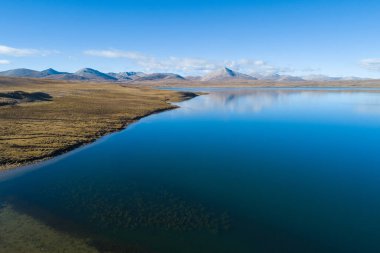 Tibet, Çin 'de güzel kış manzarası