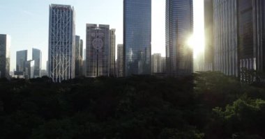 Shenzhen şehrindeki hava manzarası, Çin