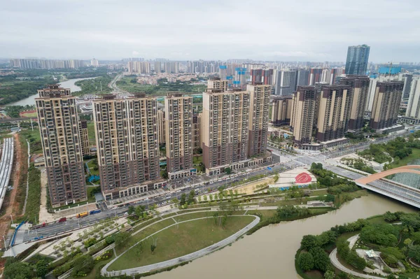 Luftaufnahme Einer Mehrstöckigen Wohnung China — Stockfoto