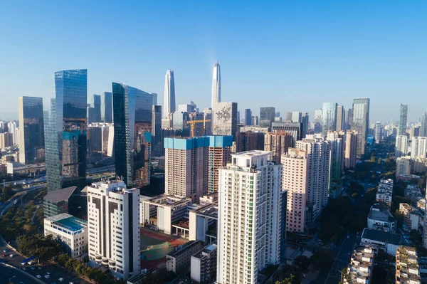 Vue Aérienne Paysage Dans Ville Shenzhen Chine — Photo