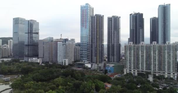 Pemandangan Udara Kota Shenzhen China — Stok Video