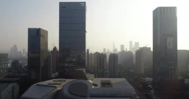 Shenzhen şehrinin havadan manzarası, Çin