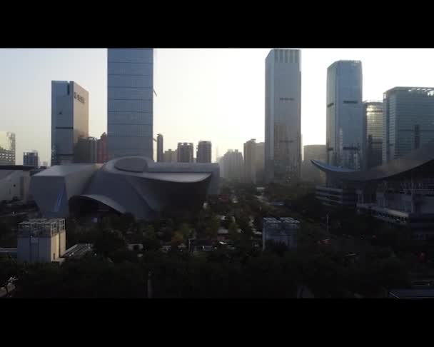 Aerial View Landscape Shenzhen City China — Stock Video