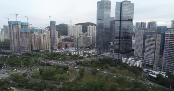 深圳市风景的空中景观 — 图库视频影像