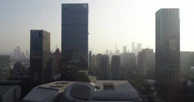 Shenzhen şehrinin modern manzara manzarası, Çin