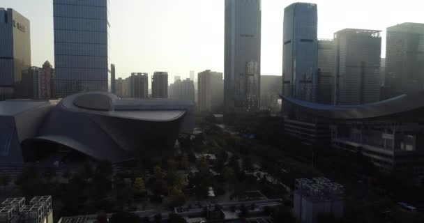 Vista Moderna Del Paisaje Ciudad Shenzhen China — Vídeos de Stock