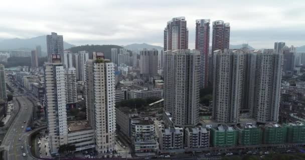 Vista Moderna Del Paisaje Ciudad Shenzhen China — Vídeo de stock