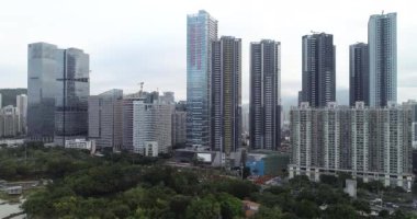 Shenzhen şehrinin modern manzara manzarası, Çin