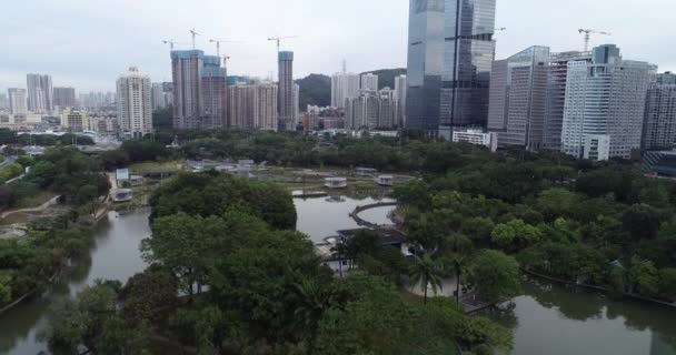 Pemandangan Modern Kota Shenzhen China — Stok Video