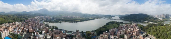 Αεροφωτογραφία Του Αστικού Τοπίου Χωριό Στην Πόλη Shenzhen Κίνα — Φωτογραφία Αρχείου