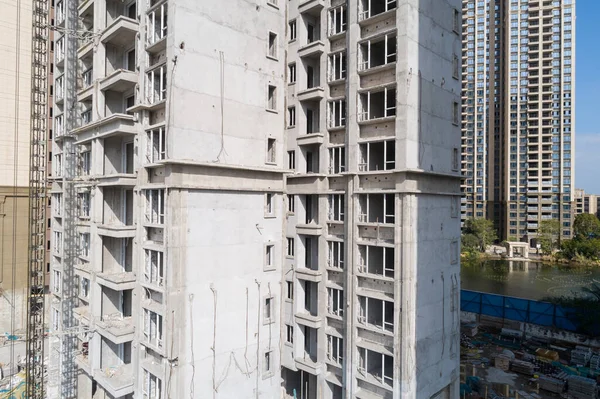 Aerial View Multistory Apartment Construction Site China — Stock Photo, Image