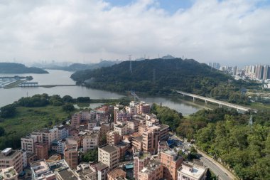 Shenzhen şehrindeki kentsel köy manzarası, Çin