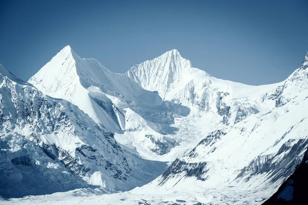 Παγετώνας Και Χιονισμένα Βουνά Στο Θιβέτ Κίνα — Φωτογραφία Αρχείου