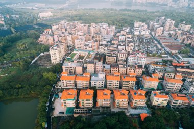 Shenzhen şehrindeki kentsel köy manzarası, Çin