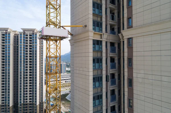 Aerial View Apartment Construction Site China — Stock Photo, Image