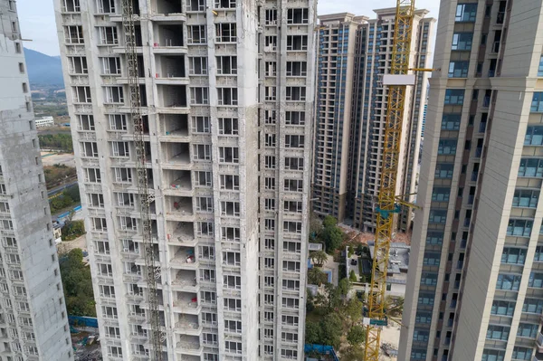 Aerial View Apartment Construction Site China — Stock Photo, Image