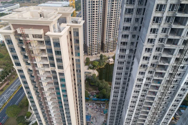 Aerial View Apartment Construction Site China — Stock Photo, Image