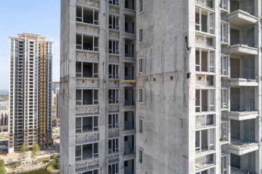 Çin 'deki inşaat alanının havadan görünüşü