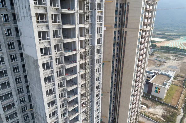 Aerial View Apartment Construction Site China — Stock Photo, Image