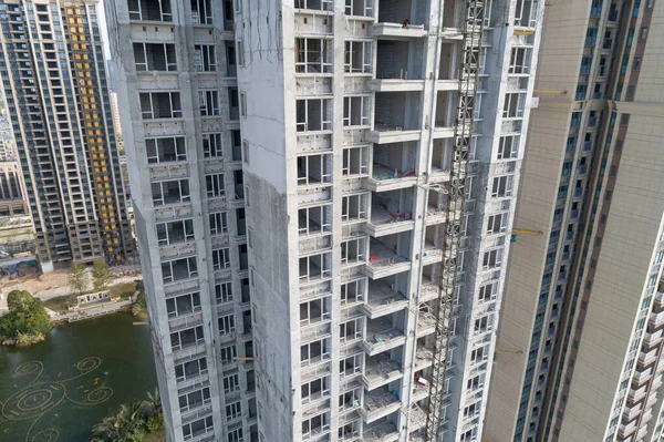 Luftaufnahme Einer Wohnungsbaustelle China — Stockfoto
