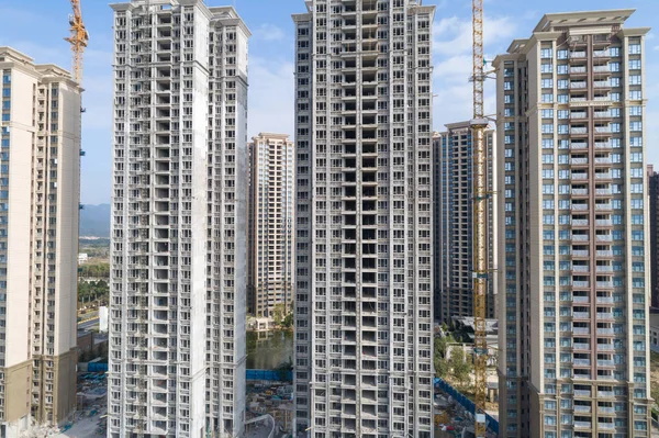 Aerial View Apartment Construction Site China — Stock Photo, Image