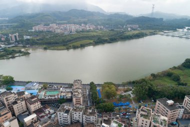 Shenzhen şehrindeki kentsel köy manzarası, Çin