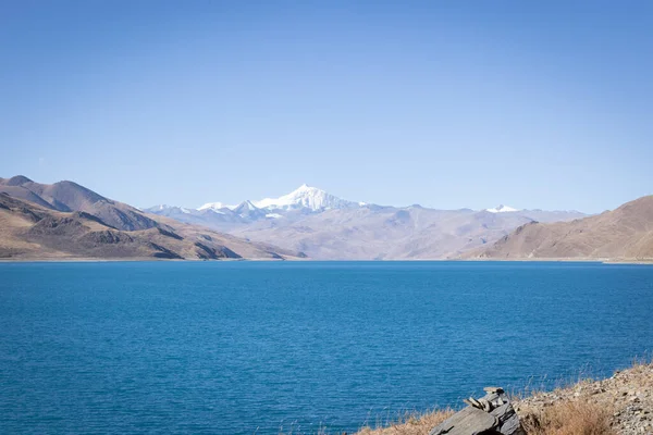 Krajina Jezera Yamdrok Tibetovém Porcelánu — Stock fotografie