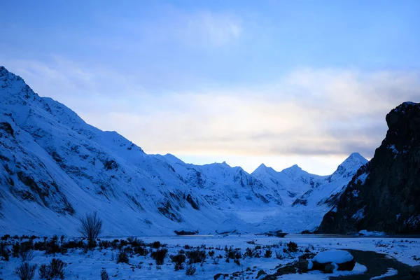 Krajina Zimních Hor Tibetu Porcelán — Stock fotografie